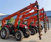 Four units of tractor auger machine export for electric power construction